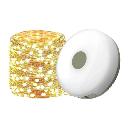 USB Rechargeable Camping String Lights – Warm & Decorative